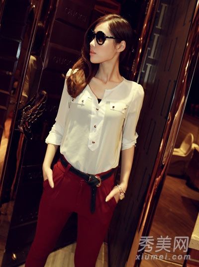 衬衫多才多艺，不平庸。OL穿着优雅的气质。