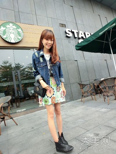 时尚帅气牛仔打造甜美可爱的韩范儿