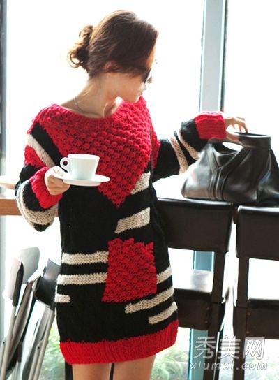 秋冬女装推荐毛衣和裙子，让你看起来更胖。