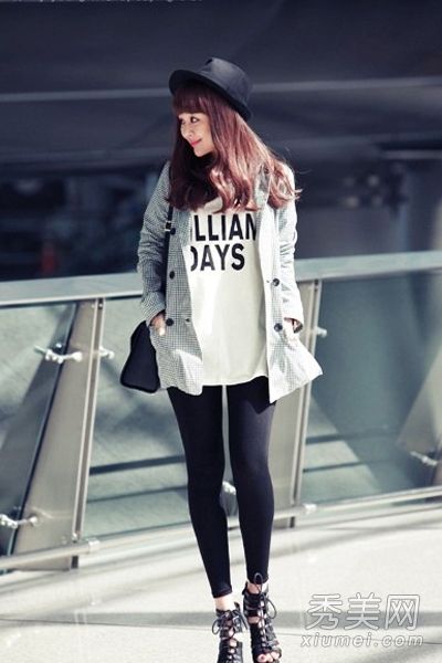 复古时尚小帽子点缀春季时尚混搭