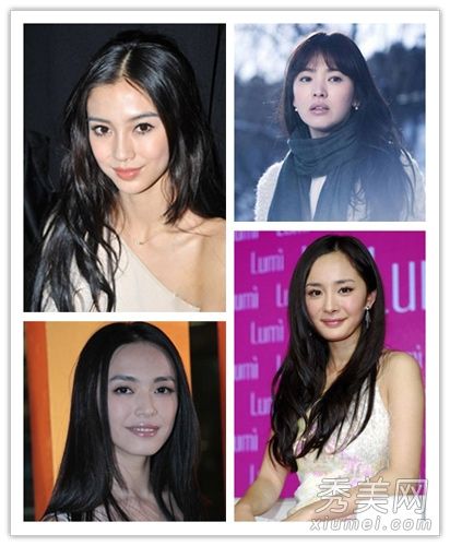 杨蜜·杨颖带领展示了本季最流行的黑色染发剂