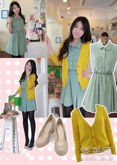 在夏天,新衣服首先看起来很小,很新鲜。