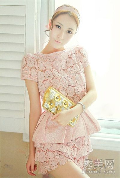 2013夏装流行元素蕾丝透视欧根纱