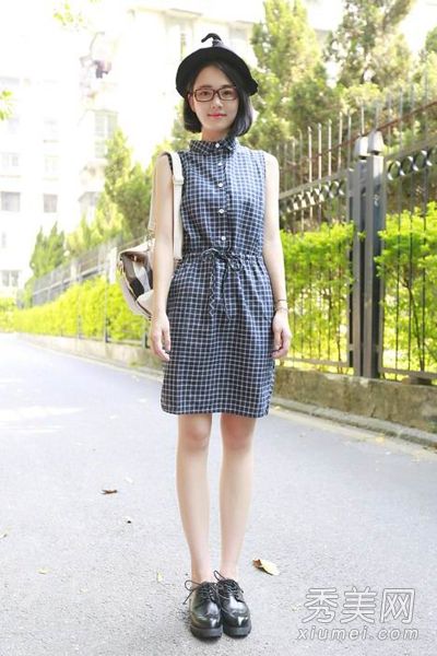 夏末8件连衣裙推荐格子裙小而清新