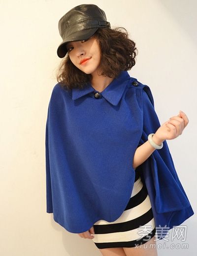 斗篷外套被推荐为时尚而苗条