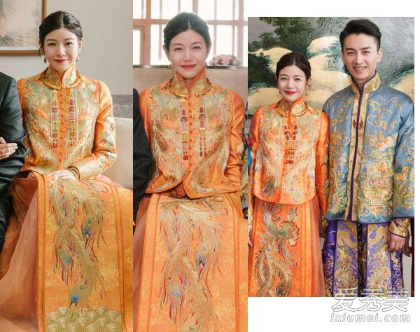 你就不能等完整的婚礼吗?首先,以陈妍希的新娘的头发和眼睛为例。