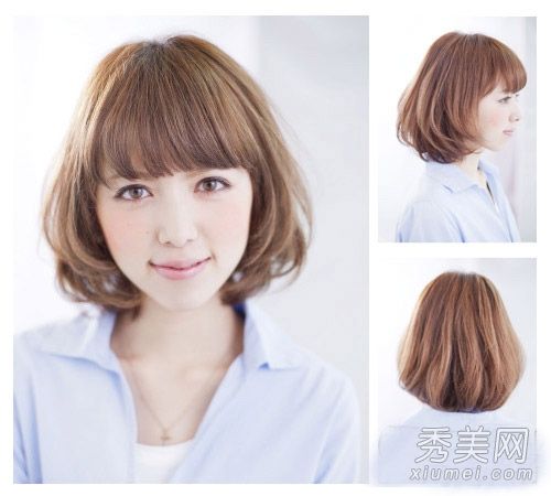 9头短发烫发钻石脸女孩最适合