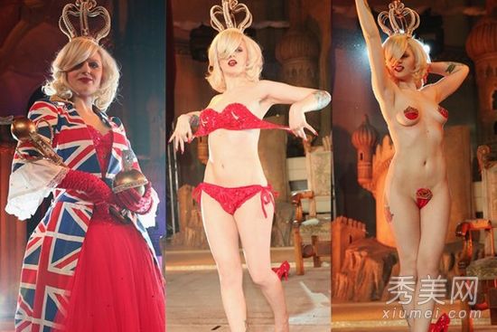 凯特表妹3点钟的性感内衣和脱衣舞表演