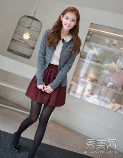 秋季女装新款搭配身材开衫配裙子非常漂亮