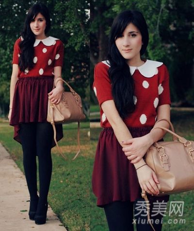 时尚博客展示了针织毛衣或外套最适合的搭配