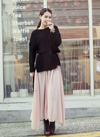 长裙针织衬衫,女士最喜欢的柔和风格