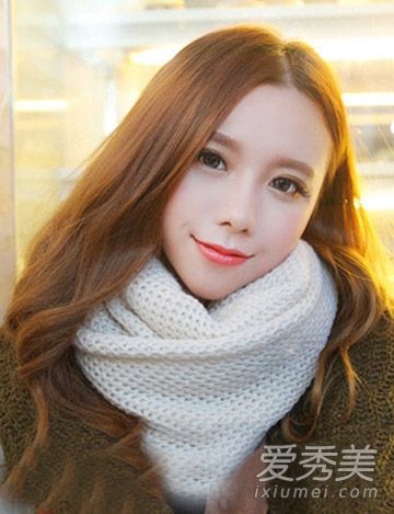 冬季围巾搭配技巧9发型清新文艺风格