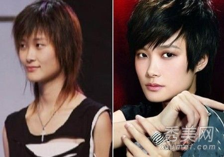 李宇春·戚薇的长发、短发、迷人的女演员