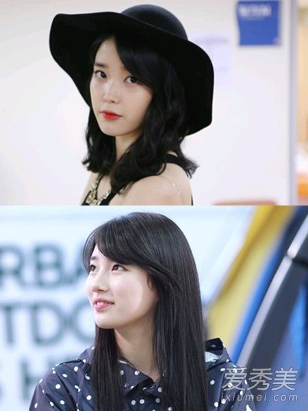 黑發向後！韓國女演員展示了四種不同風格的黑發造型
