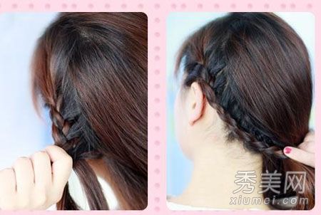 简单马尾辫发辫diy塑料清新森女气质