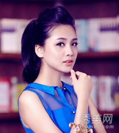 五步快速扎头发穿衣必须学会马尾辫发型