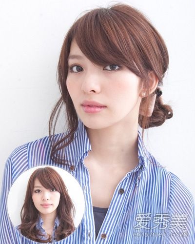 DIY日式侧扎球头发饰提升可爱女孩气质