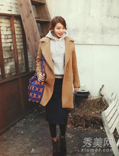 如何设置羊绒大衣9种韩式优雅搭配最美