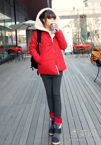 棉衣棉袄冬季时尚混搭彰显个性