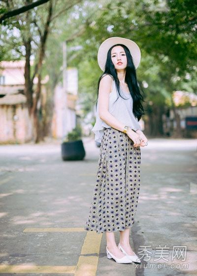 遮阳帽成为夏季新宠长裙短裙可装