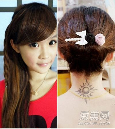 两个头发绑定教程说明了头发绑定+头发绑定最甜美的气质