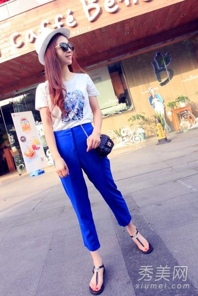 哈兰裤配什么外套百搭t恤最合适