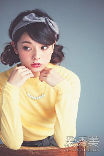 元旦,小女孩扎头发导球头+头发气质不俗