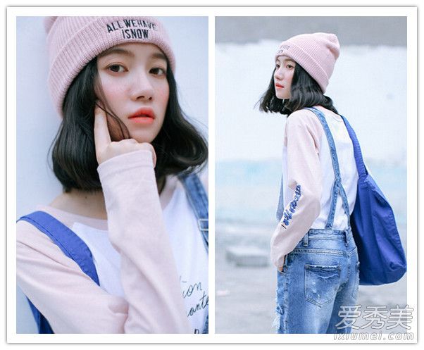 秋冬女孩最流行的发型是齐肩长发。