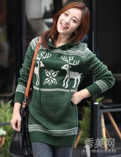 在冬天,建议将外套与棉袄的全秀风格搭配。