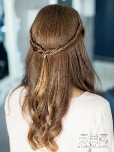 头发少而美丽的于家扁diy美丽的公主头