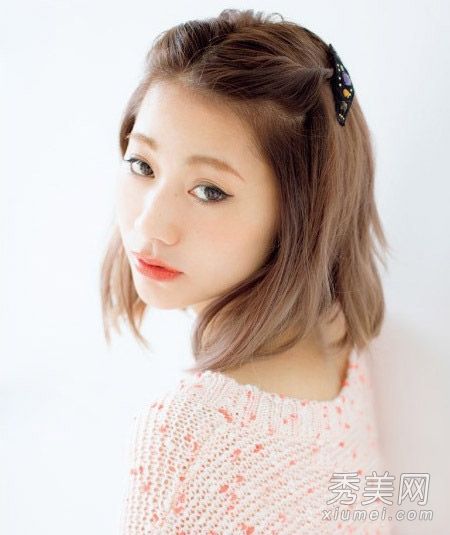如何把短发扎好5种短发扎法很容易学