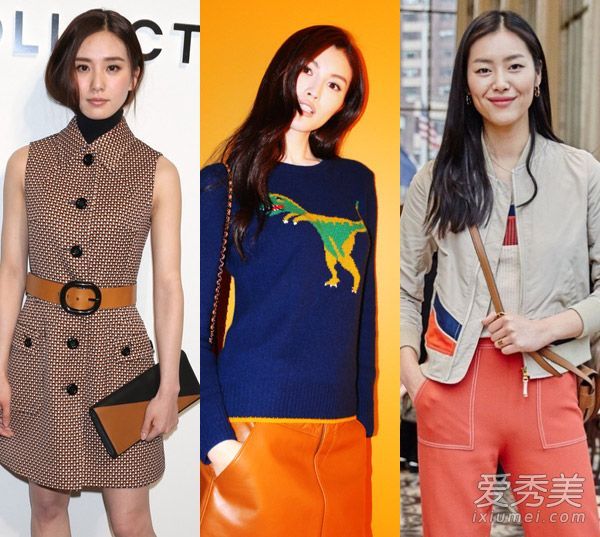 女神聚集在纽约周!刘师师刘雯贾静雯头发PK谁最漂亮