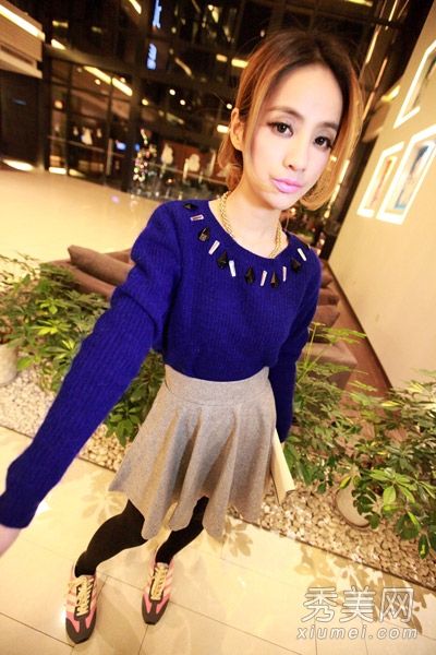 冬装搭配画外套毛衣羽绒服的穿着方法