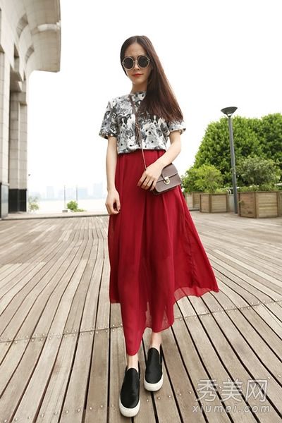 夏天穿长裙。8种相配的女神款式