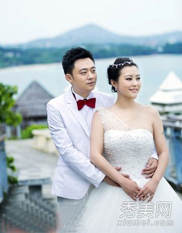 郝蕾北京婚礼中的美丽新娘