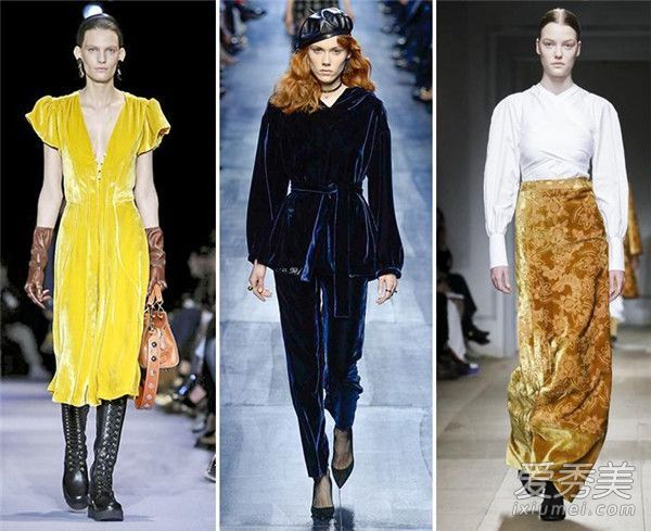 没有天鹅绒，你怎么能在秋冬时尚呢？