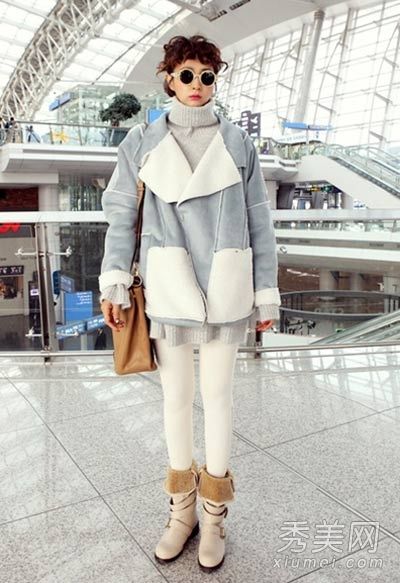 搭配打底裤的新外套是2013年最流行的款式