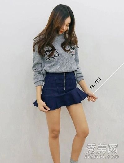 春夏流行裙装风格荷叶裙甜美可爱