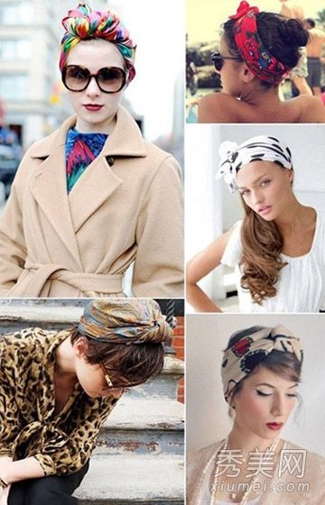 制作非常不朽的外国风格头巾的6种方法说明