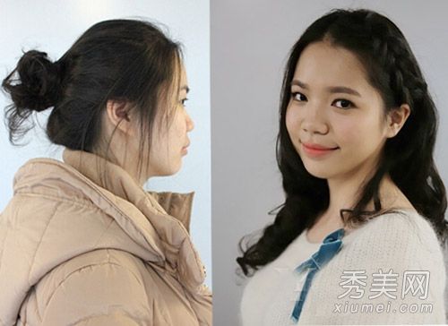DIY头发编辑,改变脸型,甜美的发型,摆脱阿姨的味道