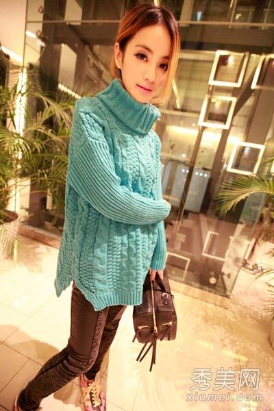 时尚女装搭配图片毛衣如何穿最亮的眼睛