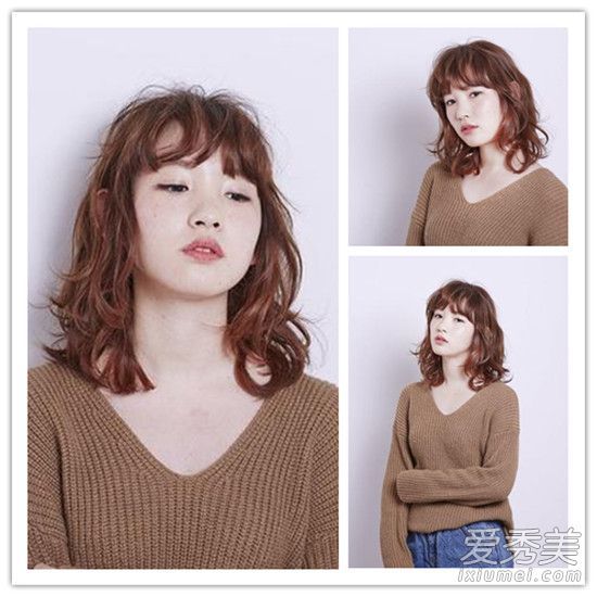 秋天短发有点冷?各种漂亮的齐肩卷发走路