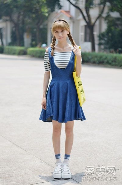 在夏天展示一点新鲜给人一种好心情。