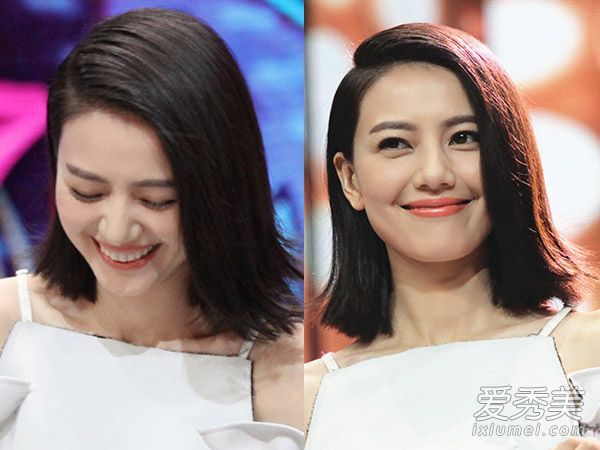 高圆圆新剪的短发好看吗?与杨幂和孔孝真相比?