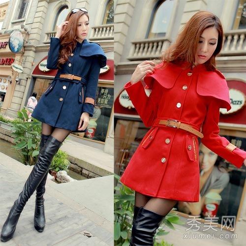 羊毛衫夹克时尚混搭迷人气质