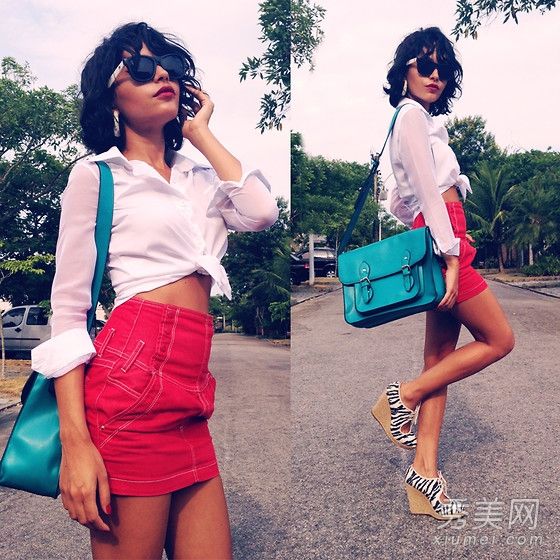 短裙和短裤配高跟鞋。这个小个子男人在夏天很高并且有惊喜。