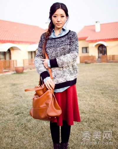 冬装用图片装饰，穿着时尚的英国风格。