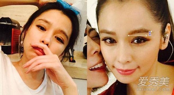 眉尾不能低于眉毛,这是年长女演员最忌讳的眉画。