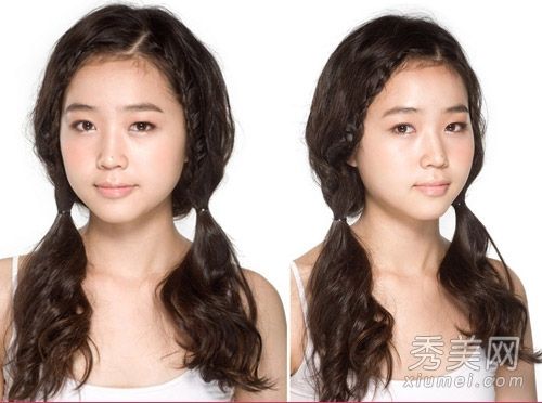 两个韩版刘海编织教程适合快速时尚甜美女孩