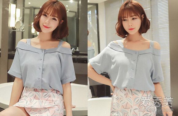 女孩必须选择夏季发型——齐肩长发减少年龄和变化